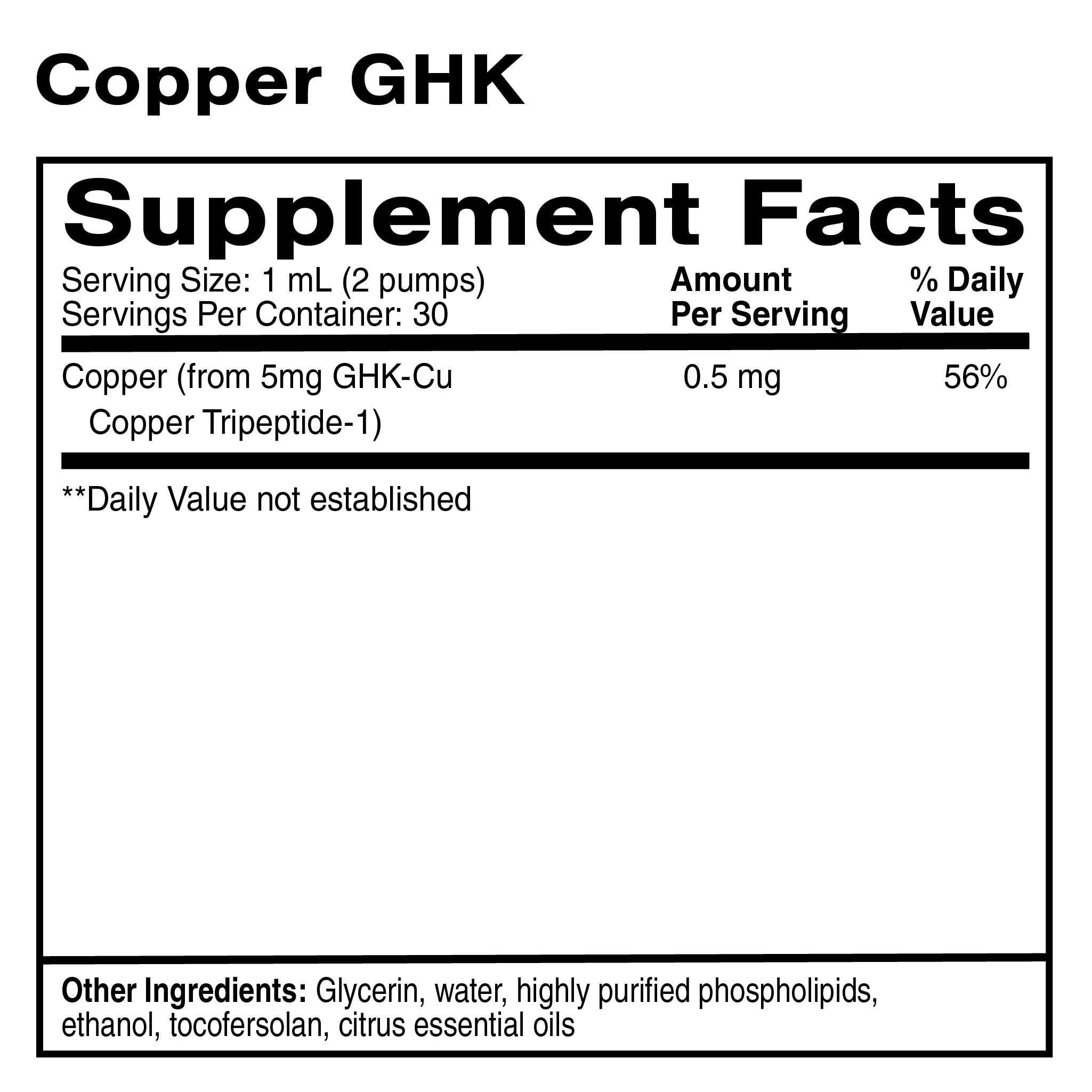 ghk-cu copper content percentage Liposomal Copper GHK – Jeunesse Medical Spa Online Shop